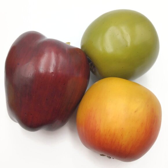 Realistic Display Faux Fruit Basket 9 Pc. Artist Prop Fake Food Plastic Replica - Picture 4 of 12